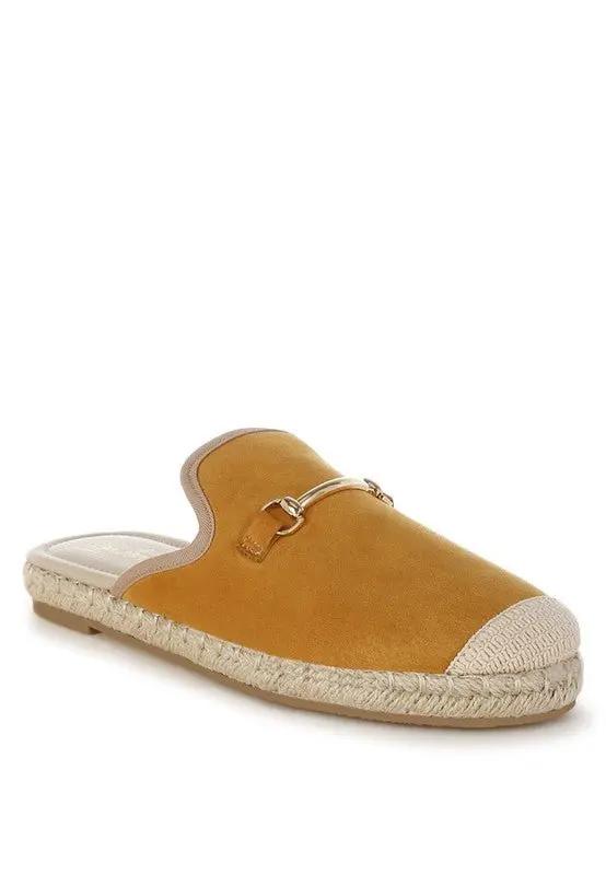 Nazaya Horsebit Detail Espadrilles Mules for Women - Love Salve